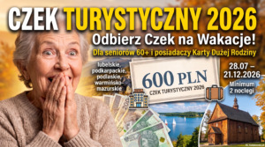 Read more about the article Czek Turystyczny 2026 dla seniora – jak odebrać do 600 zł na wypoczynek i nie wpaść w urzędnicze sidła?